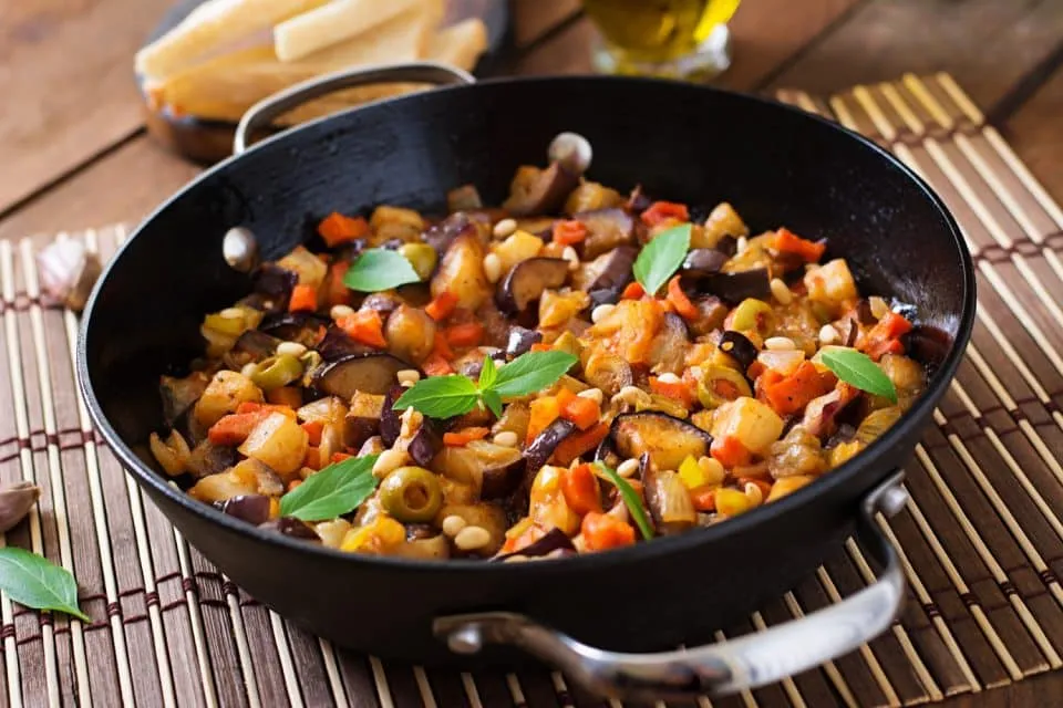 Caponata: entrada de jantar rápido