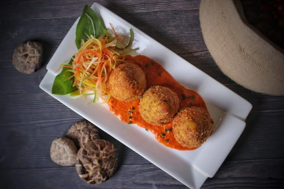 Jantar rápido: bolinho de arroz