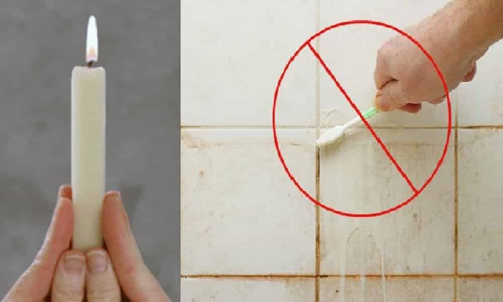 Trick allows you to clean the bathroom with a candle, remove and prevent stains on the tiles