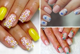 Nail arts com flores é uma das tendências de unhas decoradas 2020 - (Fotos: shutterstock)