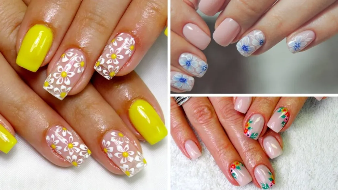 Nail arts com flores é uma das tendências de unhas decoradas 2020 - (Fotos: shutterstock)