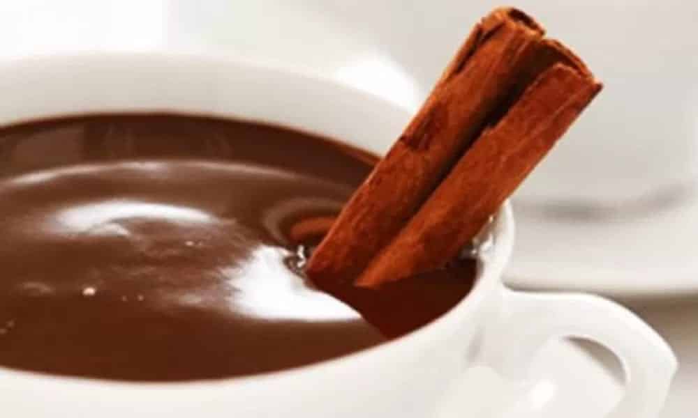 Chocolate quente fit