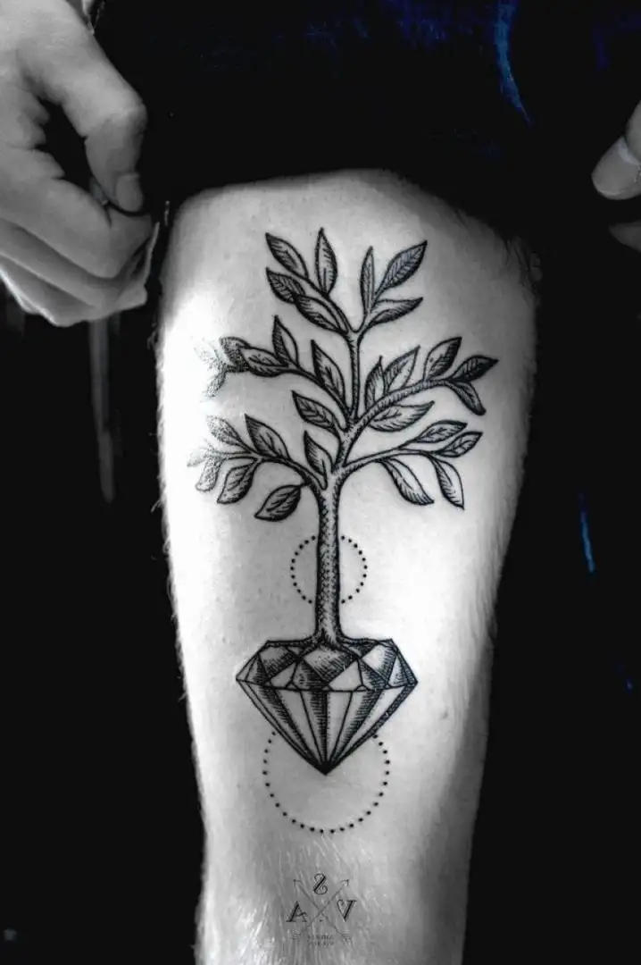 Tatuaje de diamantes, 80 ideas para inspirarte sobre el tema