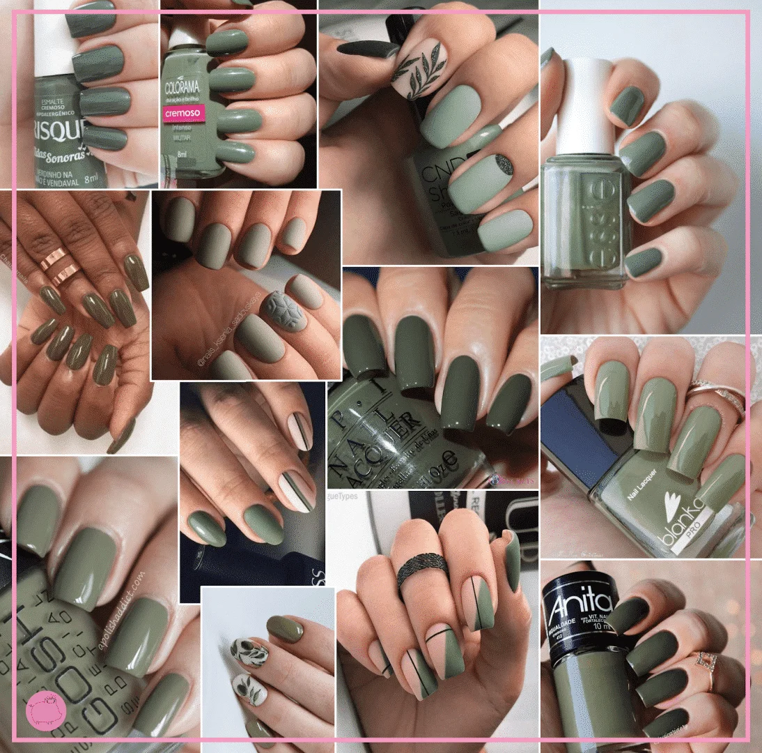 Green nail polish - How to use and innovate this week + Inspiration photos