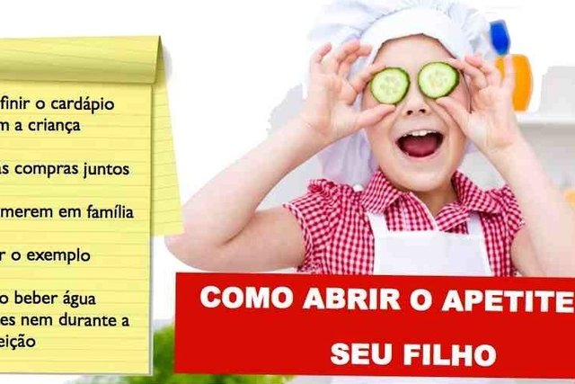 9 dicas para abrir o apetite da criança