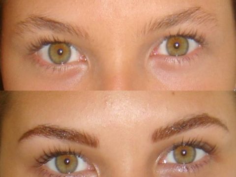 transformation with permanent makeup