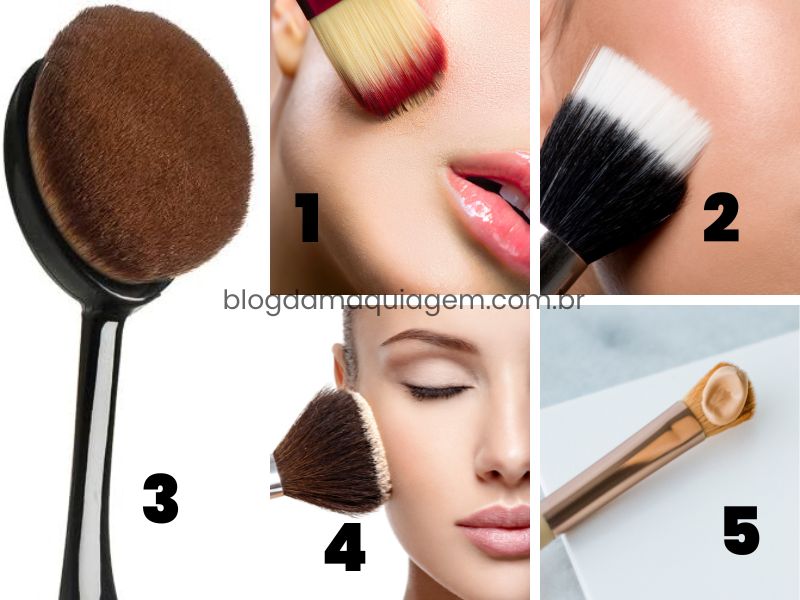 types de pinceaux de maquillage