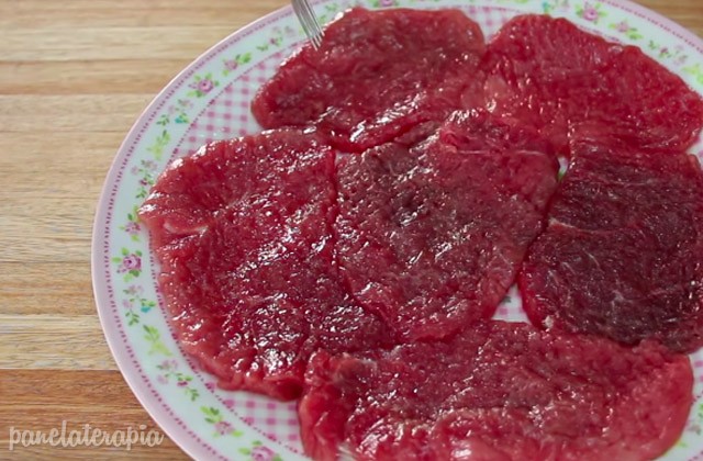 Filete a la milanesa en la freidora sin aceite