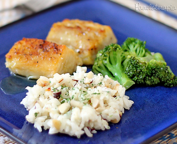 Lomo de Bacalao con Arroz de Castañas