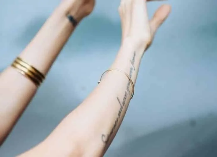 Female tattoo on the arm: 57 ideas that will blow your mind