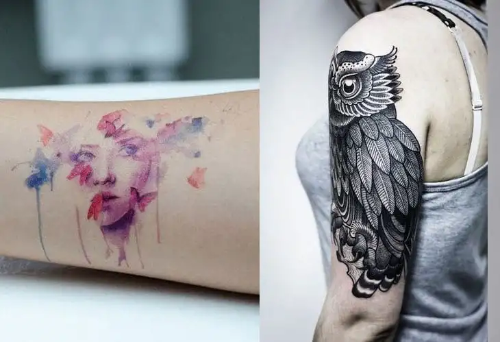 Female tattoo on the arm: 57 ideas that will blow your mind