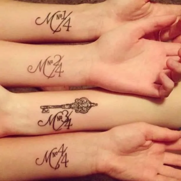 50 Stylish and Wonderful Sister Tattoo Ideas