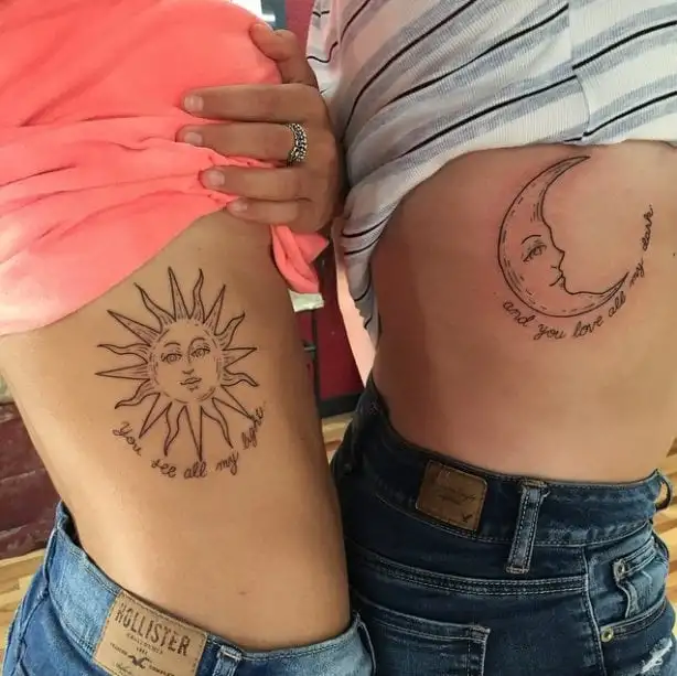 50 Stylish and Wonderful Sister Tattoo Ideas