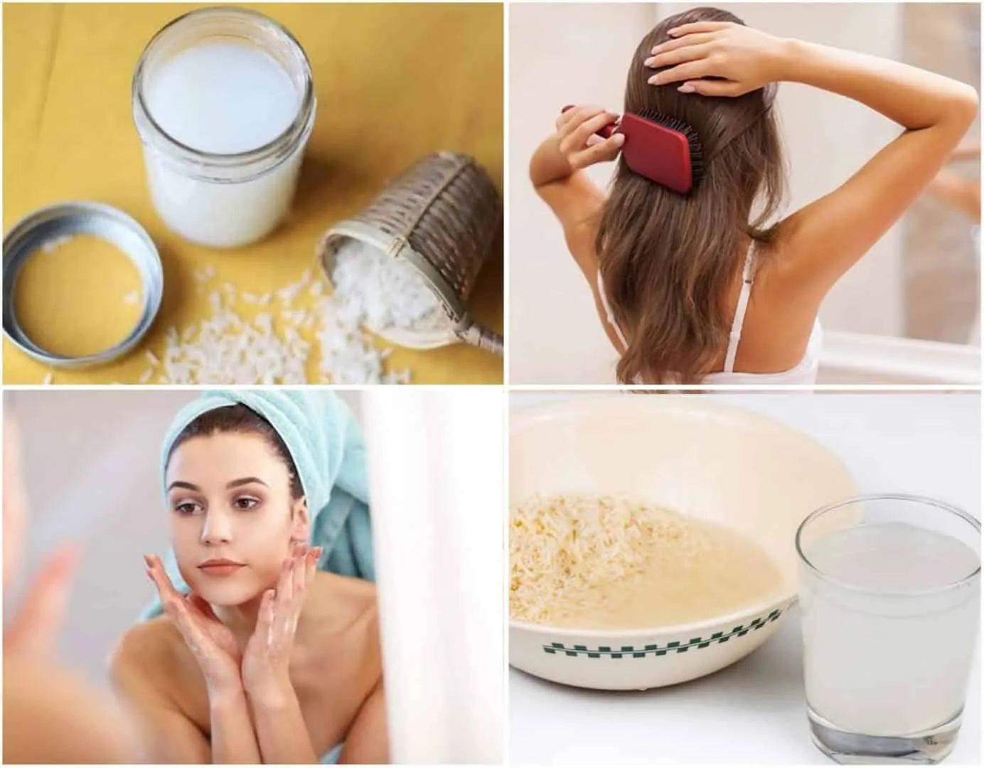 Rice water for hair, how to use it?  Benefits for hair and skin