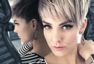 Pixie Cut with bangs long it's one of the courts, to change the look in 2019