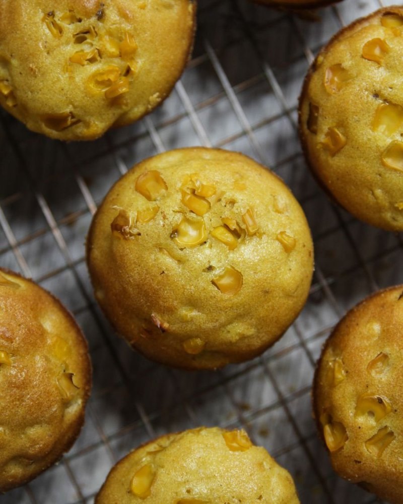 Muffin de harina de maíz de PratoFundo.com