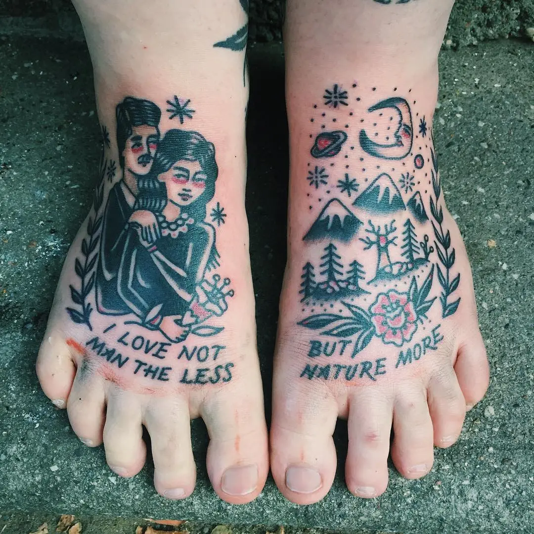 We've selected more than 100 of the photos of tattoo on foot for you