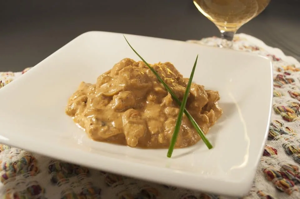 Stroganoff de frango