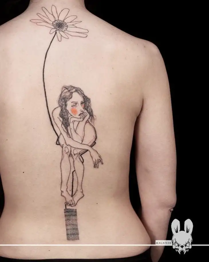 More than 60 tips from a tattoo on the back for you to get inspired