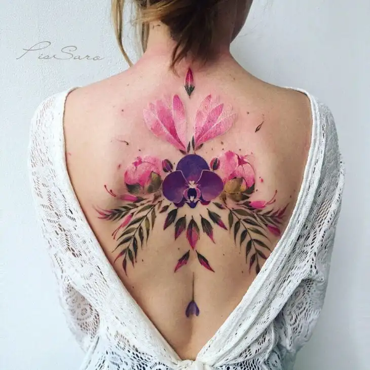 More than 60 tips from a tattoo on the back for you to get inspired