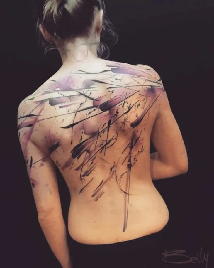 More than 60 tips from a tattoo on the back for you to get inspired