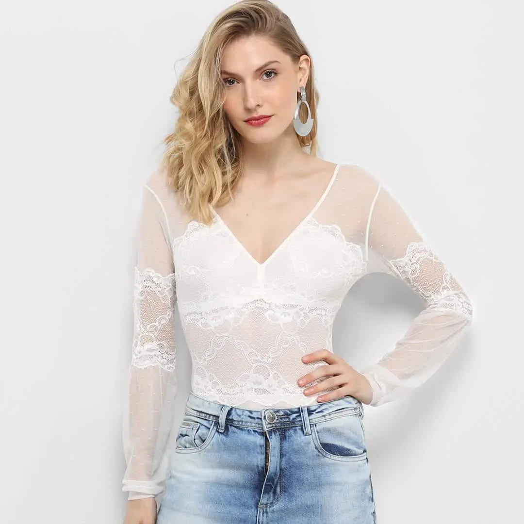 How to combine lace bodysuit with other everyday pieces