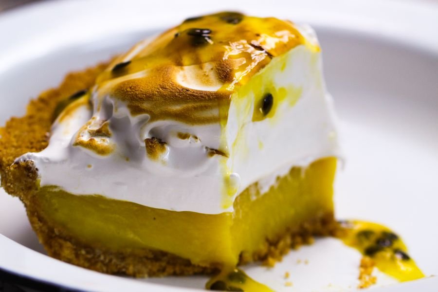 Creamy Passion Fruit and Meringue Pie