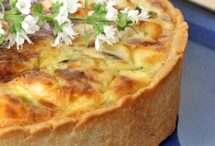 Zucchini, Curd Cheese and Champignon Quiche – Panelaterapia