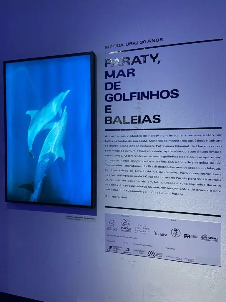 Exposição na Casa de Cultura de Paraty, no Centro Histórico