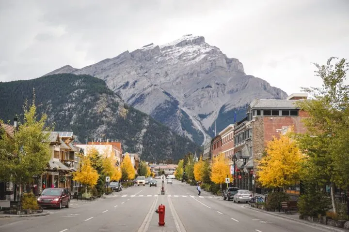 Banff Avenue in Banff