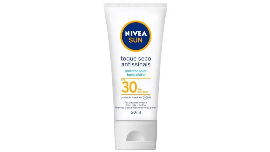 Protetor Solare per il Viso NIVEA Sun Toque Seco Antissinais Fps30