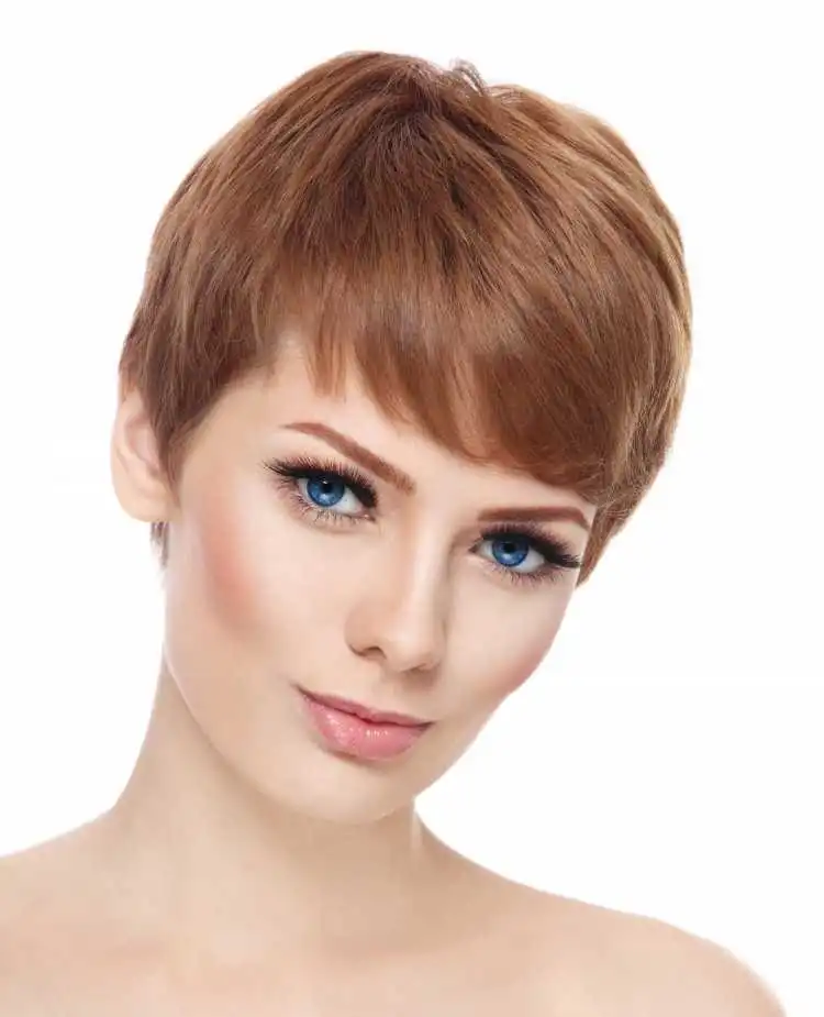 auburn hair pixie very short