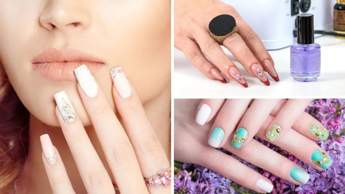 Nail arts, con las joyas, es una semana de la moda de las uñas decoradas en el año 2020 - (Foto: shutterstock)