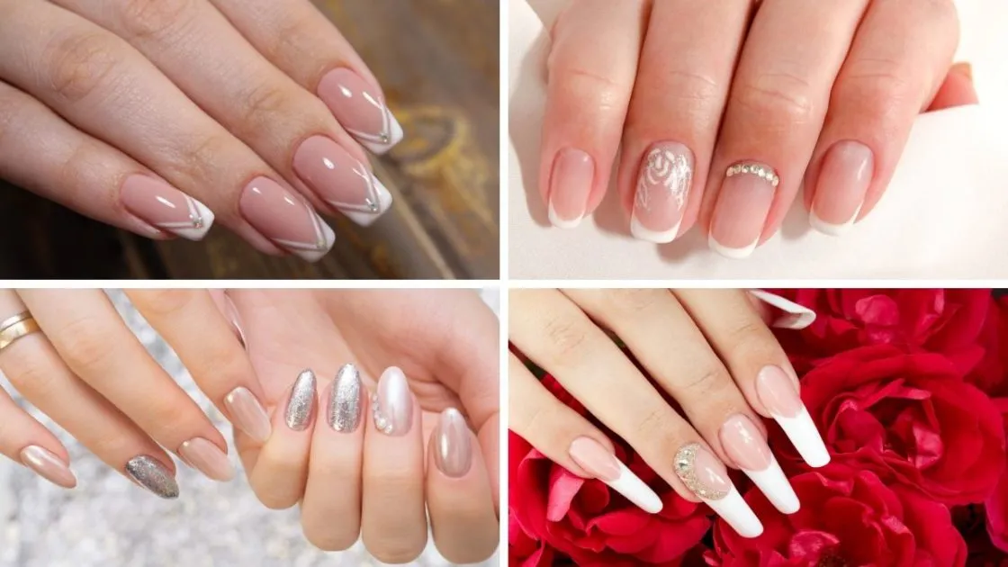 Unhas de noiva com pedrarias é uma das tendências de unhas decoradas 2020 - (Fotos: shutterstock)