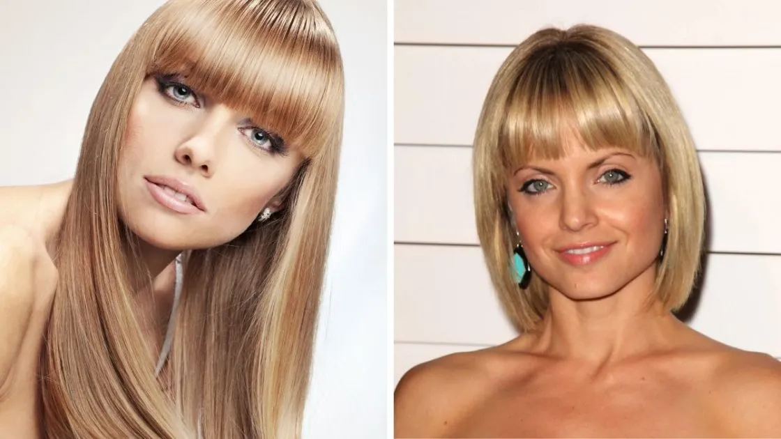 Straight fringe and bangs, rounded Photo 1: Canva)(2nd pic: shutterstock)