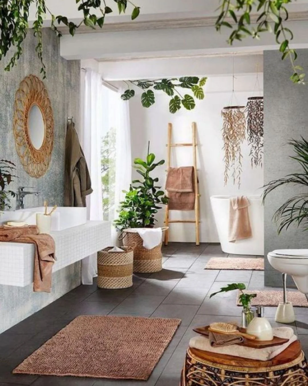 Decoração natural para home spa