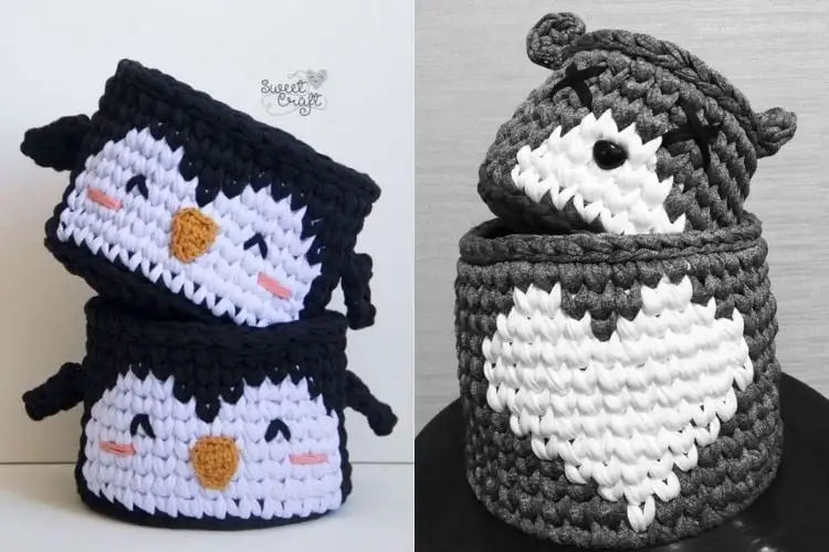 cachepô de los pingüinos y cachepô de oso