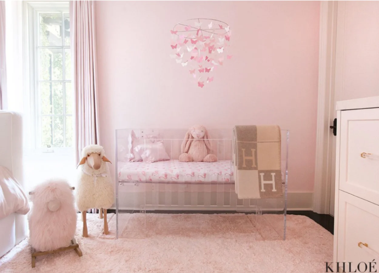 Quarto de bebê decorado dos famosos: Khloé Kardashian