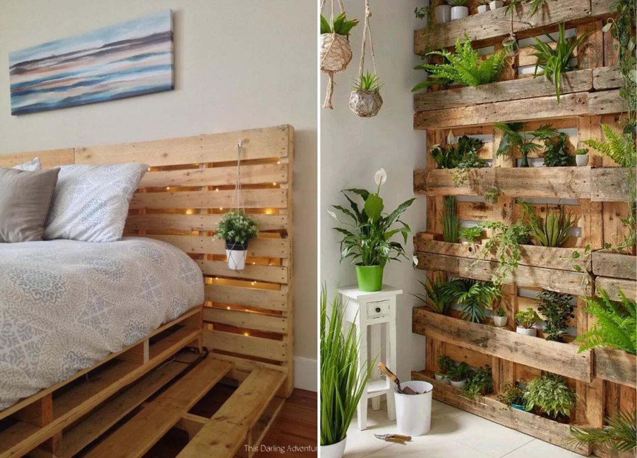 Decoração com madeira e pallets