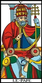 A letter from the Pope of the tarot