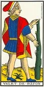 Tarot card-jack of hearts