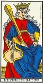 Tarot card-queen of hearts