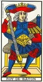 Tarot card, king of hearts