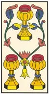 Card of the tarot three of Cups: