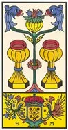 Tarot card, two of cups