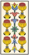 Tarot card, six of diamonds