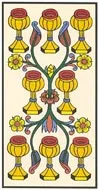 Tarot card-eight of Hearts