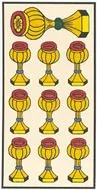 Tarot card, ten of Spades