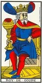 Tarot card, king of spades