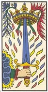 Tarot card ace of swords